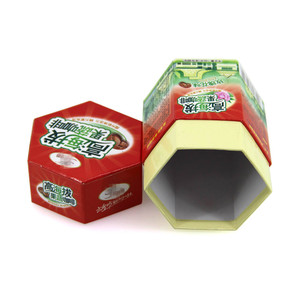 <span class=keywords><strong>Tube</strong></span> en carton blanc <span class=keywords><strong>hexagonal</strong></span> pour l'emballage de poudre, boîte à thé - Product Image 3