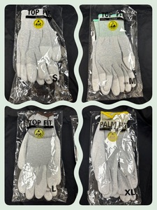 Guantes DE SEGURIDAD antiestáticos profesionales Guantes de protección de manos recubiertos de dedos de PU Sostenibles y ecológicos - Product Image 2
