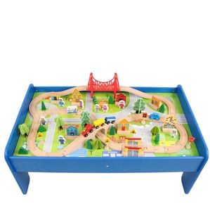 88 PIÈCES 2020 nouvelle tendance populaire de luxe ensemble de <span class=keywords><strong>train</strong></span> en bois et <span class=keywords><strong>table</strong></span> Fabricant offre spéciale <span class=keywords><strong>train</strong></span> jouets pour - Product Image 1
