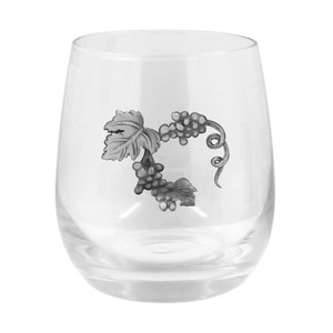 Tasse en verre d'étiquette en métal de raisin personnalisé avec des cadeaux de décalcomanie pour un ami Logo personnalisé verre à vin de whisky - Product Image 5