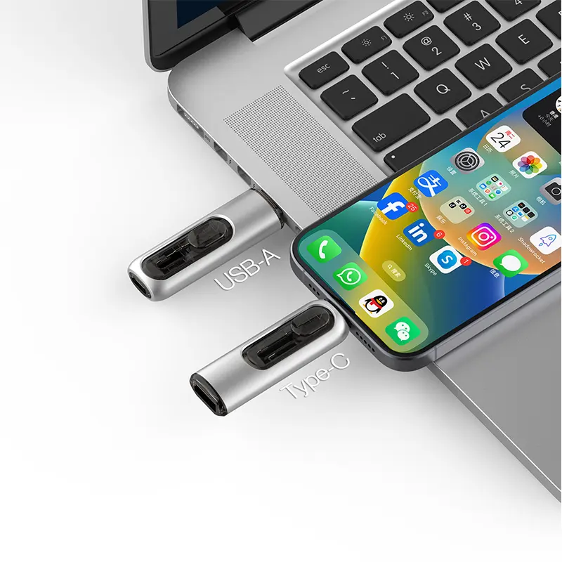 ذاكرة فلاشية usb من النوع C معدنية منزلقة عالية السرعة UTC249 محرك أقراص محمول على شكل قلم ذاكرة usb حديثة 16 جيجابايت 32 جيجابايت 8 جيجابايت