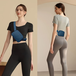 Sac de poitrine unisexe en polyester imperméable personnalisable pour sports de plein air, décontracté, course, ceinture réglable, sac banane - Product Image 6