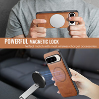 Étui de téléphone portefeuille magnétique puissant de Style affaires pour Google Pixel 8 7 A Pro étui de téléphone portable antichoc en cuir PU pour Pixel 9