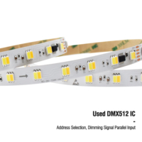 Tira de Luces LED Inteligente Flexible de 5m/10m/30m, 5050 2835 RGB, Luces de 24v DMX512 12v Direccionables CCT IP67, Conectividad USB para Jardín