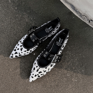 Giày nữ thời trang họa tiết da báo, mũi nhọn, gót giấu, chống trơn, thoáng khí, chất liệu lông bò, khuyến mãi hot dành cho đi làm và đi chơi - Product Image 5