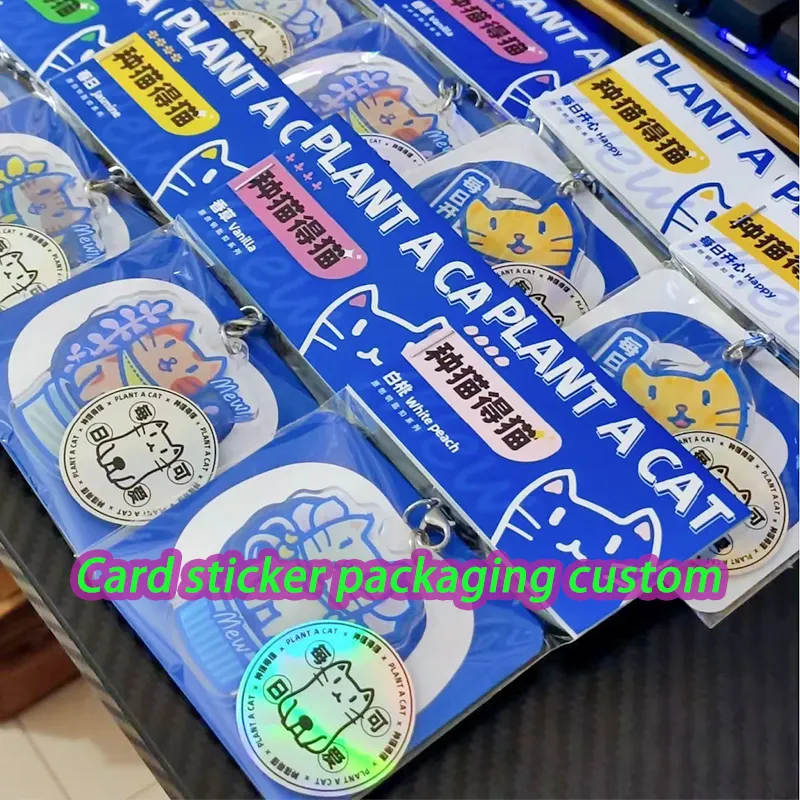 Portachiavi in acrilico epossidico stampa regalo promozionale del fumetto portachiavi olografici Anime Logo personalizzato ciondoli in acrilico