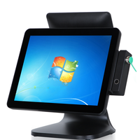 Pantalla táctil de 15 pulgadas, sistema pos, monitor de ordenador, caja registradora, todo en uno