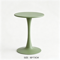 Table d'appoint ronde Tulip multicolore, moderne, stable et peu encombrante, idéale pour bars, cafés, hôtels, centres commerciaux, balcons et petits appartements – Meilleure vente