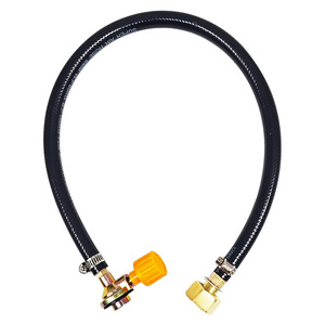 Bouteille de gaz propane avec tuyau et valve, réchaud portable manuel pour le camping, 7,16 pouces, design en métal monobloc - Product Image 4