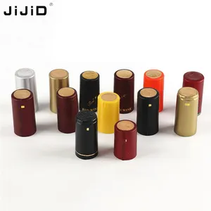 JIJID Heat Shrink Bag Tear-Off Strip Seal Red Wine Bottle 30mm Pvc Heat Shrinkable Capsules