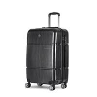 Valise à roulettes en aluminium de haute qualité avec serrure TSA ensemble de 2 20 pouces 24 pouces noir dessin abs pc valise de voyage