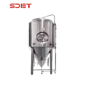 SDET stainless 2000l tangki fermentasi fermenter bir industri