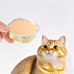 Pâté et Mousse Premium Riches en Protéines de Viande et de Saumon, Aliment Humide Sans Céréales en Conserve <span class=keywords><strong>pour</strong></span> Chats et Chiens - Product Image 4