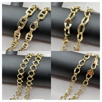 Collier chaîne cubaine personnalisée en cuivre plaqué or 14 carats, style hip-hop, vente en gros de bijoux XUPING