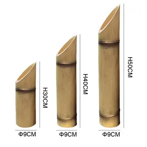 IP65 Su Geçirmez LED Simülasyon FRP Bambu Lamba Gerçekçi Stil Çevre Dostu Dış Mekan Bahçe DC Çim Tatil Noel Peyzaj - Product Image 5