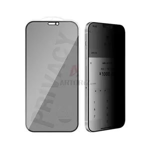 Protecteur d'écran en verre trempé anti-espion pour iPhone 11 12 13 14 15 Pro Max 6 7 8 Plus X Xr XS Max