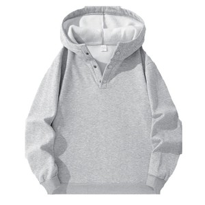 Otoño Invierno Pareja de moda <span class=keywords><strong>Sudadera</strong></span> <span class=keywords><strong>con</strong></span> <span class=keywords><strong>capucha</strong></span> Media botonadura Frente abierto Manga larga Top <span class=keywords><strong>Sudadera</strong></span> <span class=keywords><strong>con</strong></span> <span class=keywords><strong>capucha</strong></span> simple - Product Image 5