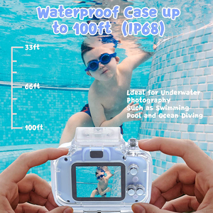 מתנה עבור 6 7 8 9 10 שנים ילדה ילדים עמיד למים מצלמה חג המולד יום הולדת מתנת צעצוע מתאים 3-12 שנים 1080P הדיגיטלי - Product Image 5
