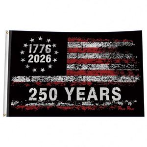 250 Years American Flag 3x5 Ft Double Sided USA Anniversary Patriotic Design 1776-2026 Commemorative Flags <b>Banners</b> - Product Image 2