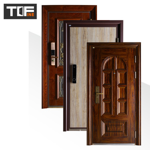 Último diseño de aluminio fundido a prueba de explosiones exterior a prueba de balas puerta <span class=keywords><strong>Carmen</strong></span> puerta de acero de seguridad exterior residencial - Product Image 6