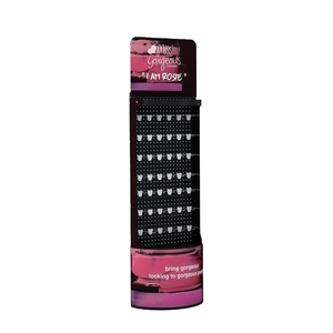 Professional Salon Pegboard Wall Organizer Floor Rack Heavy Duty Metal Display Stand with Removable <b>Hooks</b> for All Beauty <b>Tools</b> - Product Image 2