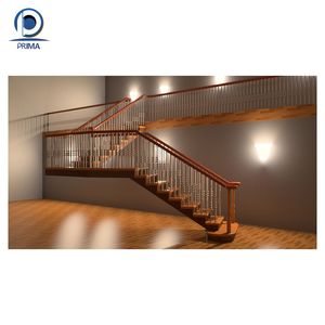 Prima thẳng Shape Hot Bán ráp dây trong nhà/ngoài trời Modular cầu thang với chống gỉ điều trị với tích hợp LED bước chiếu sáng - Product Image 3