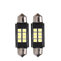 Lampe de plaque d'immatriculation LED modèle 02 à courant constant haute luminosité 2835 8SMD 31 41MM pour voiture, directement de l'usine