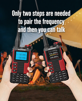 Baofeng Walkie Talkie Genggam Tahan Lama Jangkauan Jauh VHF UHF 6 Band Radio Dua Arah Isi Ulang untuk Komunikasi Tim Kerja Keamanan