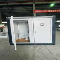 Cabine de toilettes mobiles publiques, bloc modulaire extérieur, douche et abri de toilettes portables en conteneur