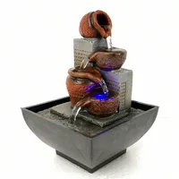 Water Fountain Hot Sale Resin Flowing Ornaments Indoor Tabletop Mini Water Fountain Waterfall
