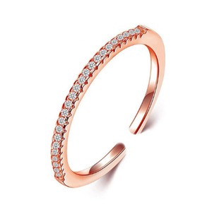 Mode bijoux en or bague femme <span class=keywords><strong>diamant</strong></span> <span class=keywords><strong>solitaire</strong></span> anneau de bande - Product Image 3