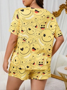 Chemise de nuit imprimée léopard pour femme corpulente, vêtements de nuit grande taille, pyjama décontracté - Product Image 6