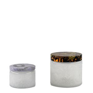 Bougeoir gaufré en <span class=keywords><strong>verre</strong></span> <span class=keywords><strong>à</strong></span> ouvrir, pot de 8.8oz avec couvercle, pour la fabrication de bougies, vente en gros, 50 pièces - Product Image 4