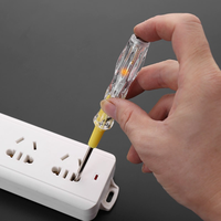 Stylo testeur de tension avec lame magnétique détachable, stylo testeur électrique pour réparation de circuits 80-500V, stylo testeur 40Cr
