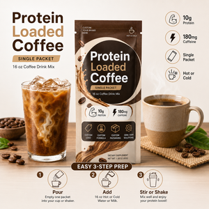 Mélange de café protéiné à formule personnalisée saveur Mocha Vanille Latte Caramel <span class=keywords><strong>Noisette</strong></span> favorisant la santé musculaire en poudre Marque privée - Product Image 4