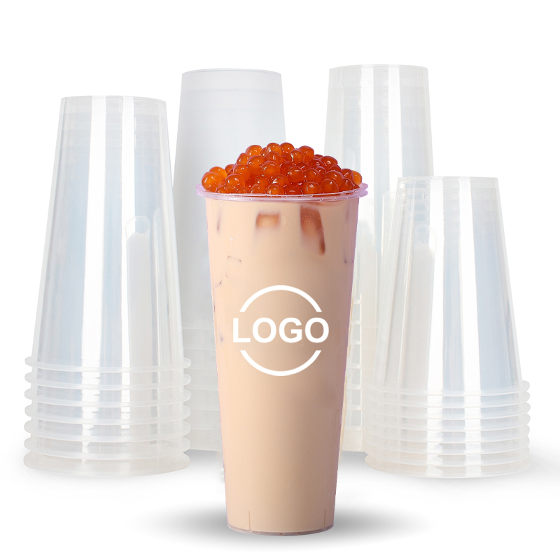 disposable plastic yoghurt container juice boba milk bubble tea