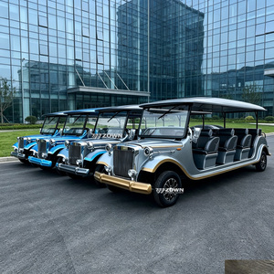 รถเที่ยวชมสถานที่สไตล์เรโทรวินเทจ ดีไซน์คลาสสิก นั่งสบาย พร้อมระบบกันสะเทือน ใช้พลังงานไฟฟ้า ความเร็วต่ำ เหมาะสำหรับการเดินทางในรีสอร์ทช่วงวันหยุด - Product Image 1