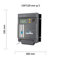 Contrôleur de charge solaire MPPT haute efficacité 30A 12V/24V automatique, régulateur PV PWM série 130D avec écran LCD pour système domestique