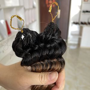 Nuevo Cabello Humano de Ganchillo con Anillas 2026, Trenzas Boho, Nudos Milagrosos, Cabello de Ganchillo con Efecto Pluma para Trenzar T1B-30color - Product Image 2