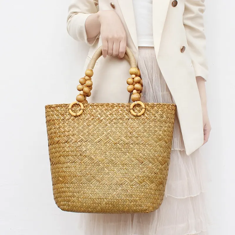 Summer Lady Hand bag Women Tote Bag Sets 2023 Fashion Trends Weaving Ladies Handbags Large Capacity Beach Women's Tote Bags