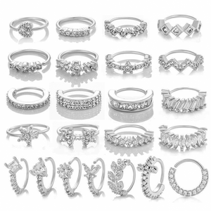 Nuovo Piercing a Cuore e Farfalla <span class=keywords><strong>per</strong></span> Naso, <span class=keywords><strong>Anello</strong></span> <span class=keywords><strong>per</strong></span> Setto Nasale in Oro, Orecchino a Cerchio <span class=keywords><strong>per</strong></span> Cartilagine dell'Orecchio <span class=keywords><strong>per</strong></span> Donna - Product Image 2