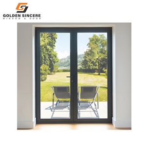 Porte battante en aluminium GS Offre Spéciale pour entrée extérieure avec panneau de verre - Product Image 4