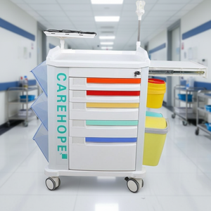 MT MEDICAL Vente directe usine <span class=keywords><strong>Chariot</strong></span> d'urgence <span class=keywords><strong>hospitalier</strong></span> pour défibrillation et soutien auxiliaire en clinique et soins intensifs Garantie - Product Image 1
