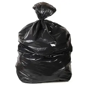 重型黑色塑料垃圾垃圾袋可生物降解垃圾袋垃圾箱内衬圆底塑料袋滚筒内衬