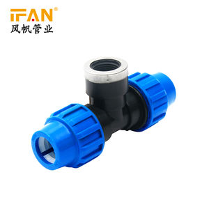 Raccord de tuyau d'irrigation goutte à goutte agricole Ifan, raccord de tuyau en PP, raccord fileté 1/2-4 pouces, coude, té, raccord de tuyau à compression en PEHD - Product Image 2