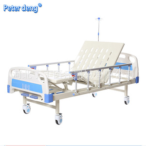 Lit médicalisé manuel Peter Deng en acier inoxydable blanc pour usage domestique et soins aux personnes âgées - Product Image 4