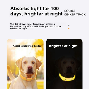 Leuchtendes Weiches Nylon & Silikon Haustier-Halsband für Katzen & Hunde Verstellbare Größe mit Glocke & Leuchtendem Design zur Verhinderung von Verlust - Product Image 3