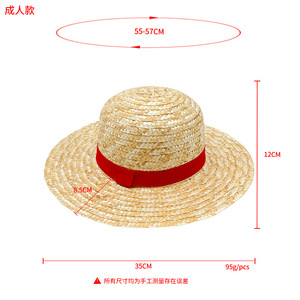 <span class=keywords><strong>Sombrero</strong></span> <span class=keywords><strong>de</strong></span> Paja <span class=keywords><strong>de</strong></span> Anime <span class=keywords><strong>de</strong></span> una Pieza al por Mayor, Gorra Plana <span class=keywords><strong>de</strong></span> Papel Estilo Marinero <span class=keywords><strong>de</strong></span> <span class=keywords><strong>Luffy</strong></span> para Mujer, Protección Solar para Viajes - Product Image 2