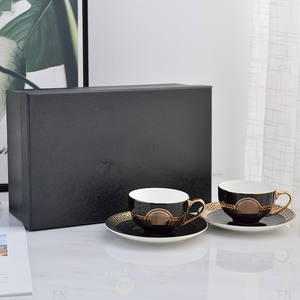 Service à thé et café en céramique de luxe avec motifs équestres, vente en gros directe usine Chine - Product Image 1