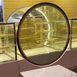 Muxue comercial tủ lạnh bánh tráng miệng hiển thị tủ lạnh bánh hiển thị tủ lạnh bánh tủ lạnh bánh ngọt với kính tròn - Product Image 5